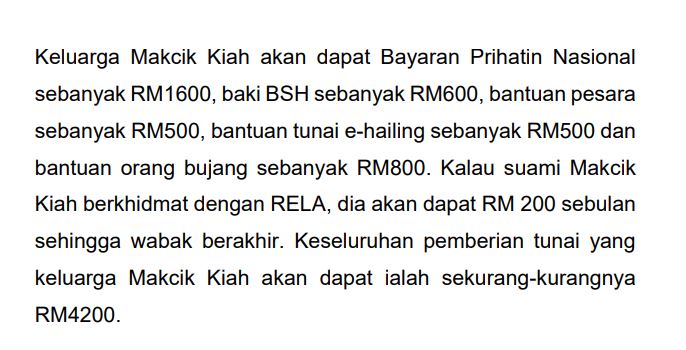 Makcik Kiah Pisang Goreng- Contoh Paling Mudah PM Kongsi Supaya Rakyat Faham Pakej Rangsangan Ekonomi Prihatin Rakyat.