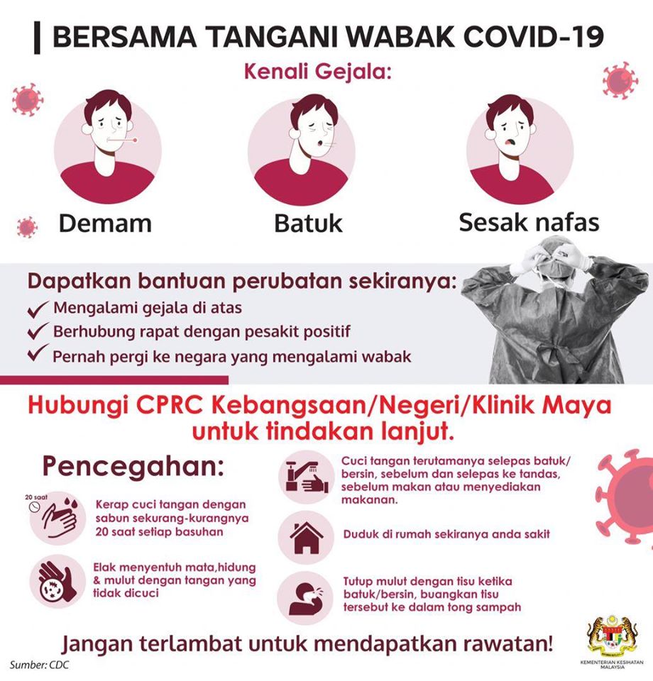 COVID-19: Malaysia Ishtihar Perintah Kawalan Pergerakan Bermula 18-31 Mac 2020