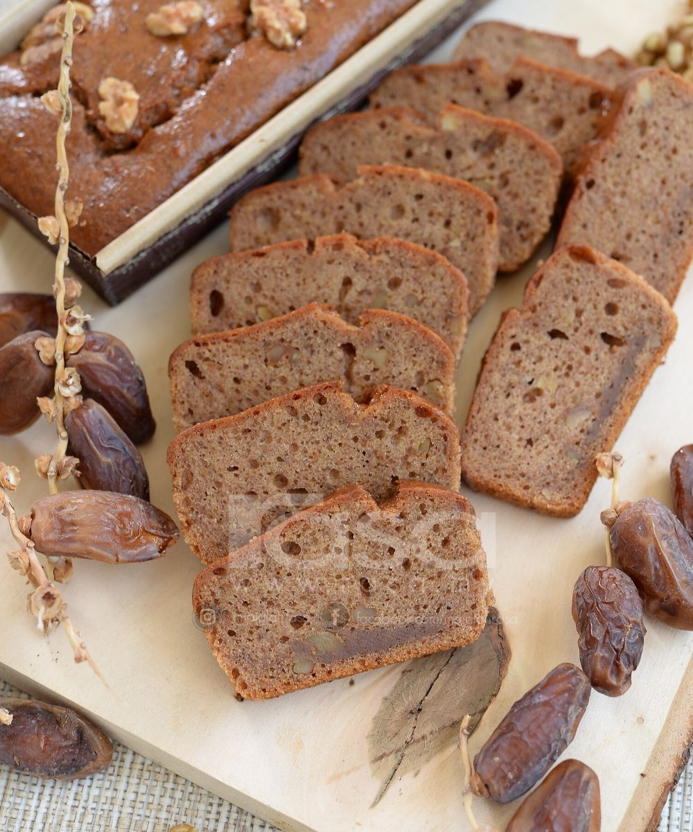 Kek Kurma Walnut, Tetap Sedap Lembut Tanpa Telur