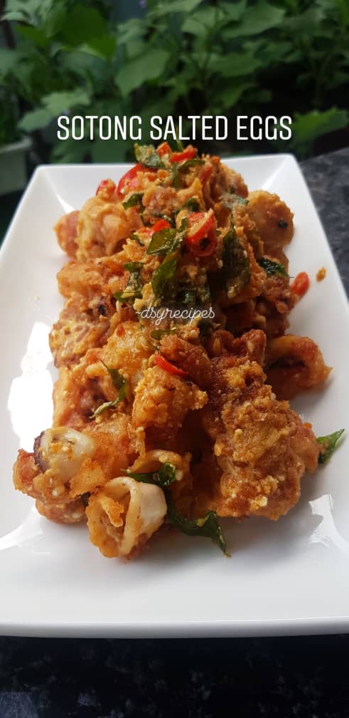 Daging Dendeng Perak,Sotong Kukus Thai &#038; Sotong Telur Masin Menu Kecur Liur Untuk Berbuka Dan Sahur