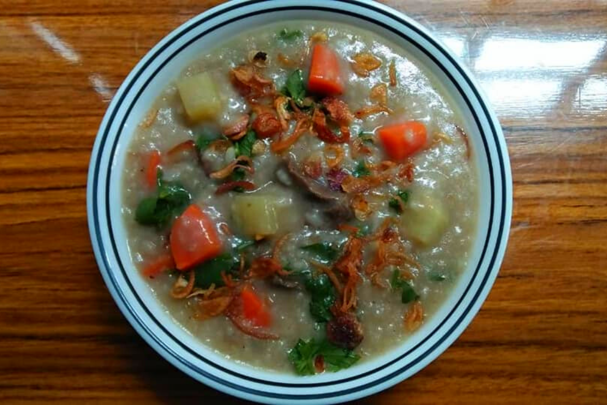 Cara Masak Bubur Lambuk Sedap Guna 2 Cawan Beras