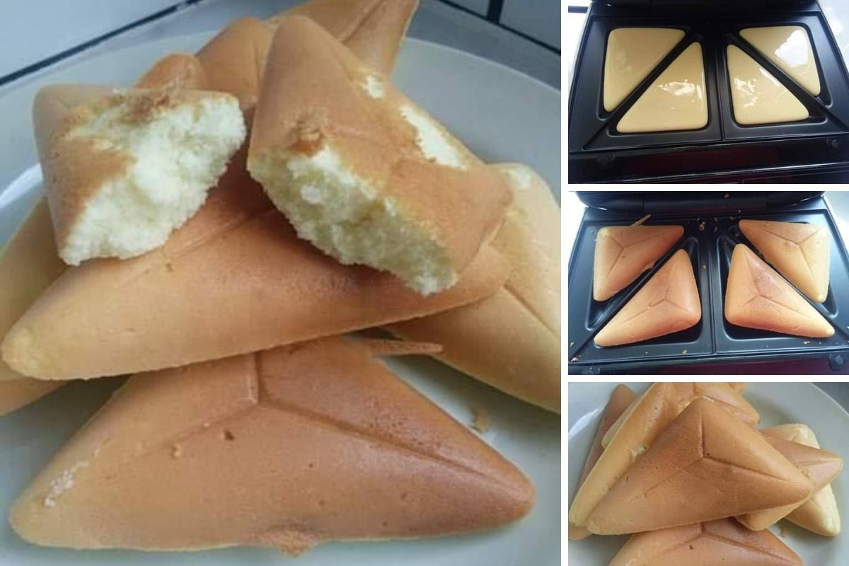 Resipi Bahulu Guna Sandwich Maker Memang Mudah. Adunan Ini Boleh Dapat 12 Keping.