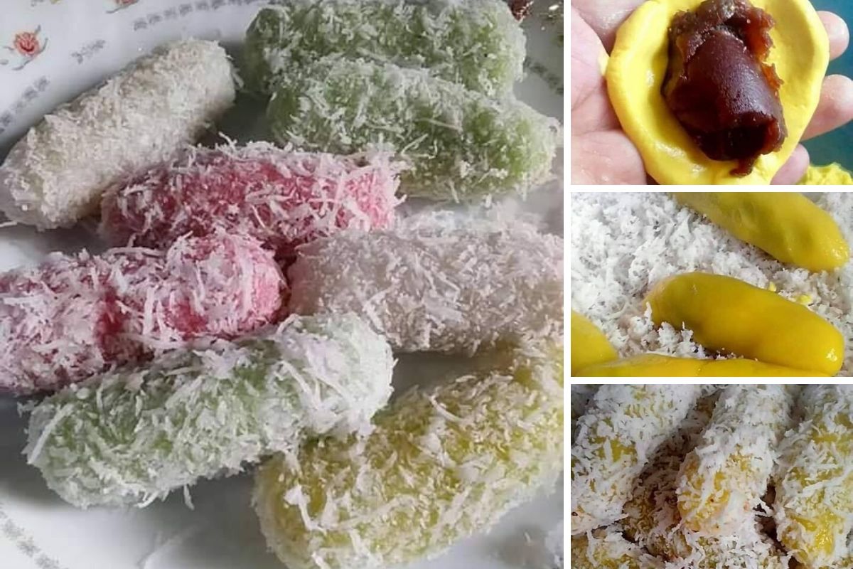 Kuih Ulat Bulu Berinti Kacang Merah