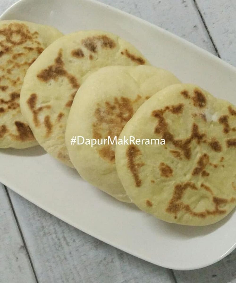 Langkah Demi Langkah Buat Roti Naan Keju, Guna Mozarella Sedap.