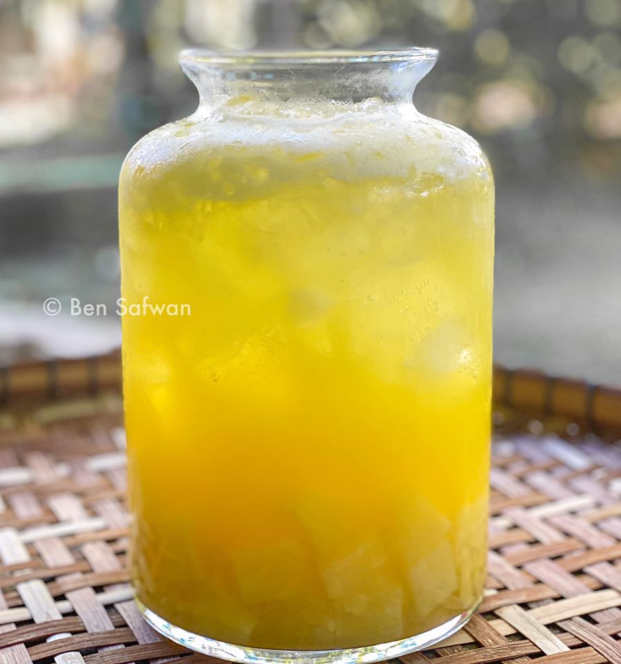 Cara Buat Air Nanas Soda Sedap Hanya Guna 3 Bahan