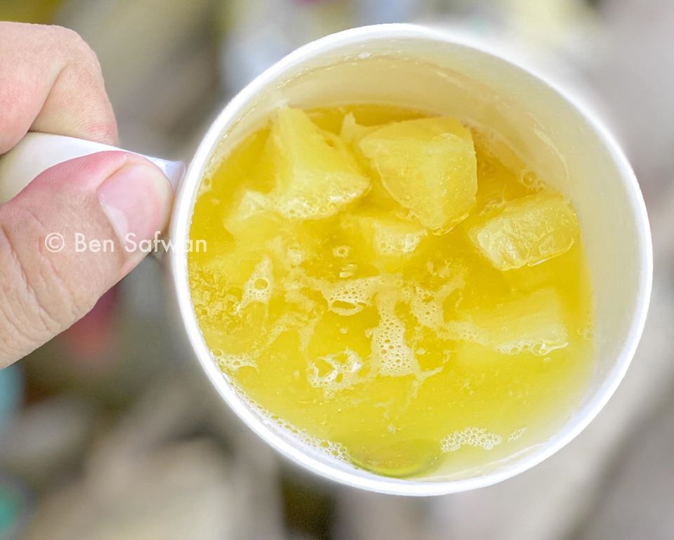 Cara Buat Air Nanas Soda Sedap Hanya Guna 3 Bahan