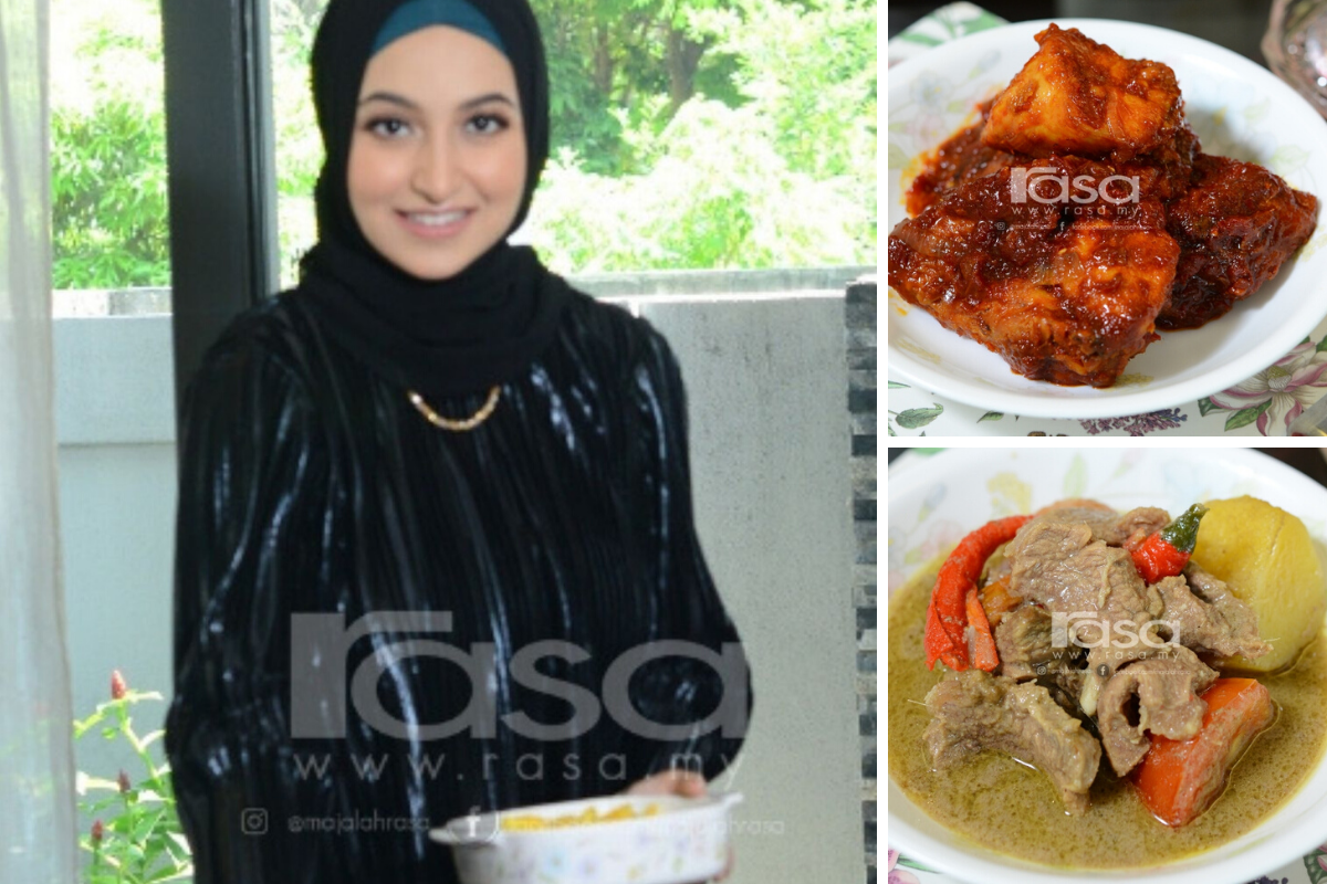 Datin Balqish Banu Kongsi Resipi Ayam Sambal Merah & Kurma Daging, Meletop Sedapnya