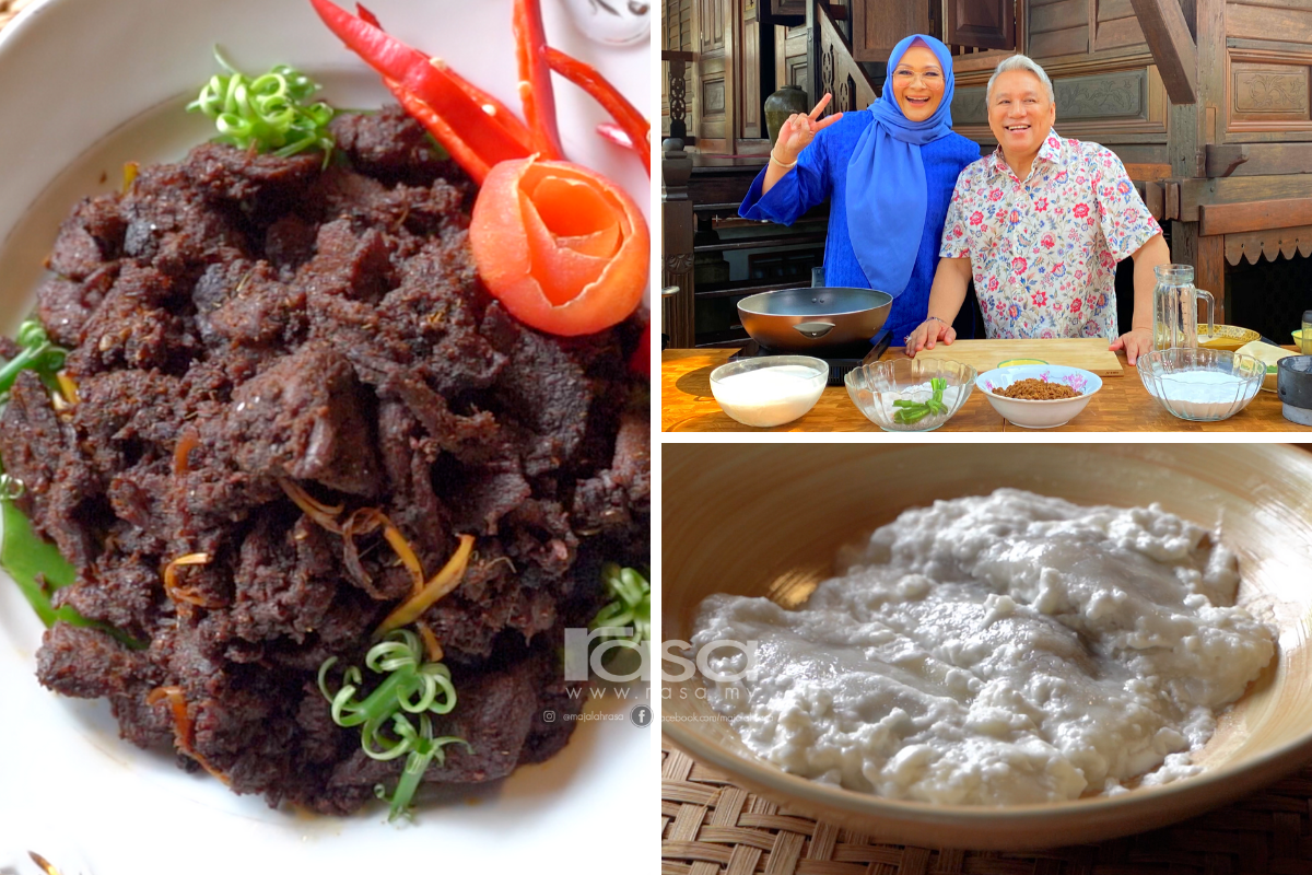 Wajib Cuba. Resipi Rendang Hitam Rembau & Badak Berendam Chef Wan & Noor Shila Amin Ni Memang Power.