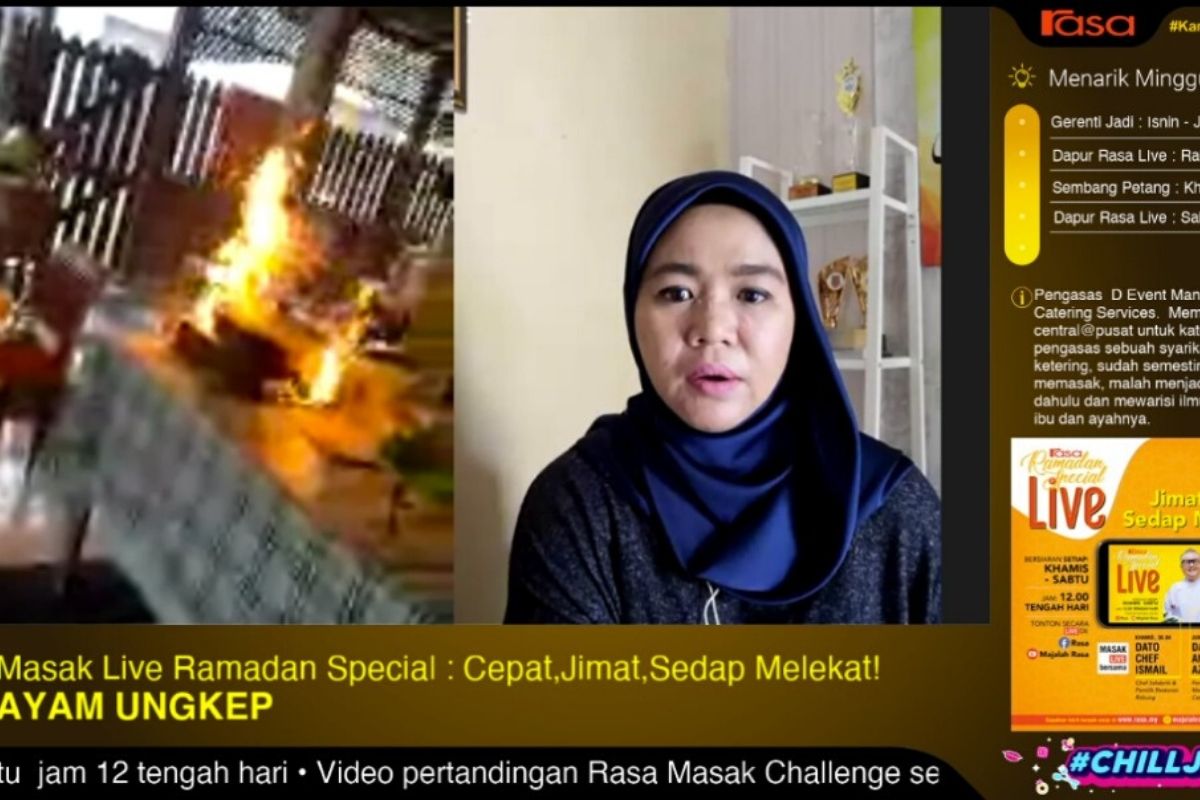 Rasa Live Ramadan Tunjuk Cara Masak Rendang Daging Rembau,  Ayam Ungkep &  Udang Galah  Mentega Telur Masin