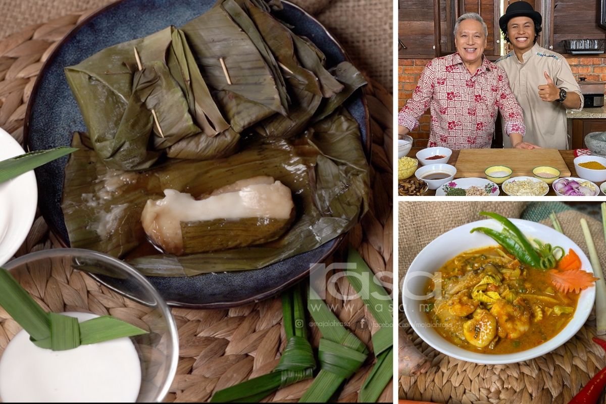 Datuk Chef Wan dan Hafiz Suip Masak Bubur Pedas dan Kuih Bongkol Sarawak.