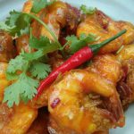 Udang Goreng Kunyit Berlada Cepat DiMasak, Hidang Masa Buka.