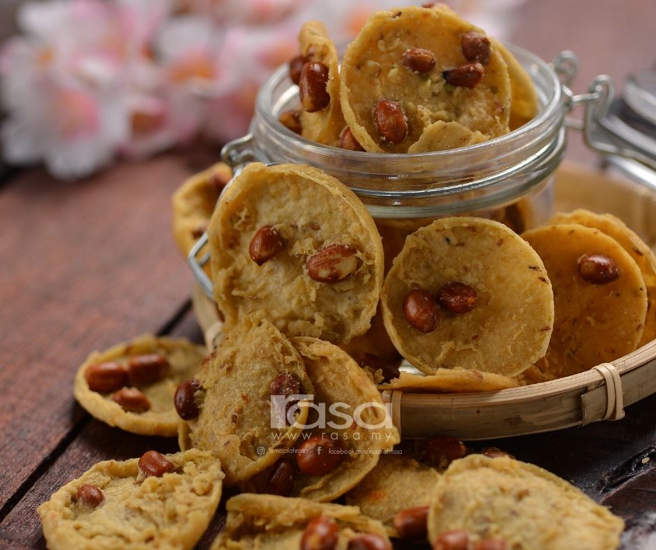 Jom Buat Rempeyek Kacang Tanah Mini Untuk Raya