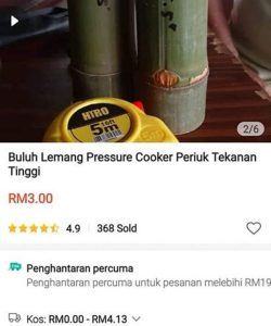 Rozaini Masak Lemang Guna Pressure Cooker. Guna Buluh Betul dan Cepat DiMasak .