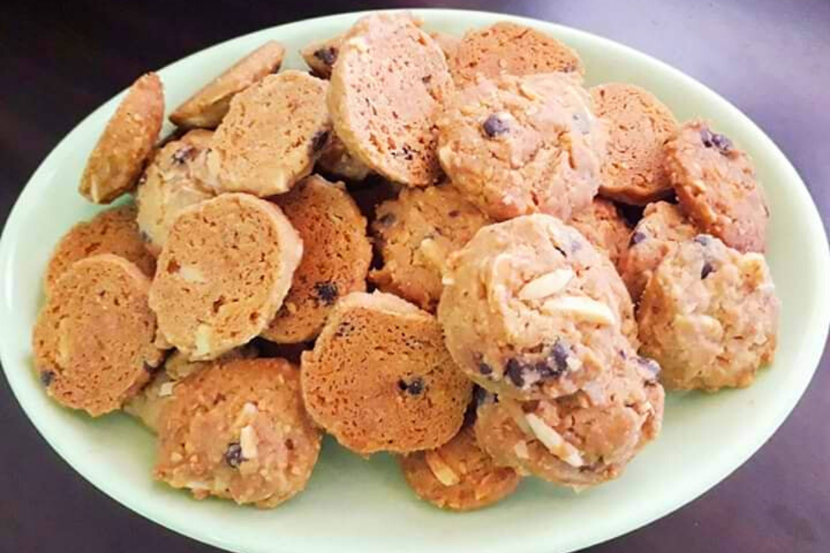 Resipi Biskut Honey Nestum Almond Cookies Crunch