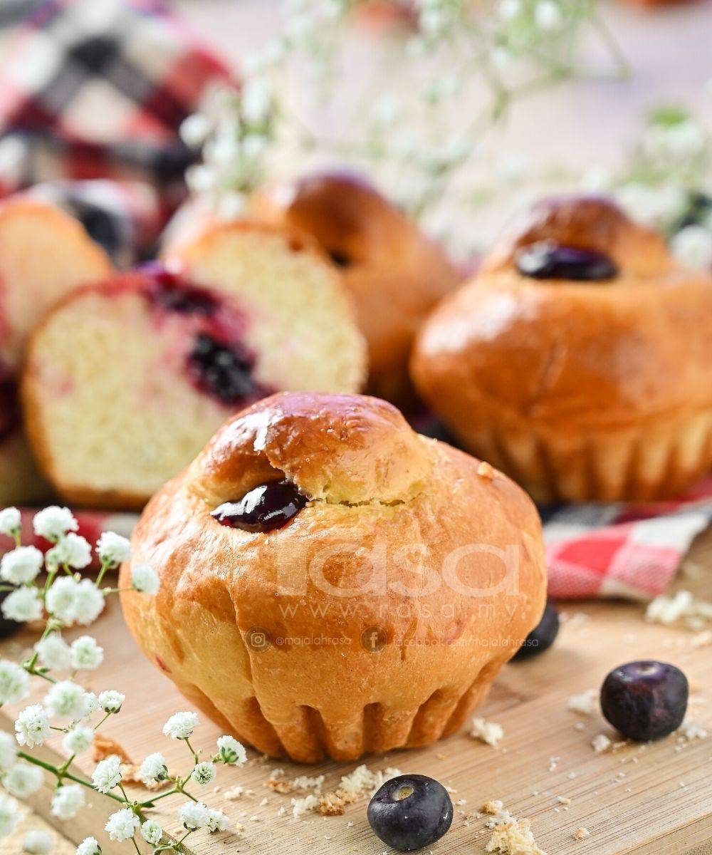 Roti Pelangi & Roti Blueberi Brioche, Cantiknya…