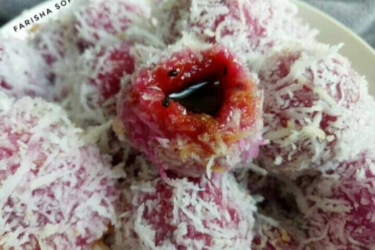 Langkah Masak Onde Onde Buah Naga, Berganda Enaknya