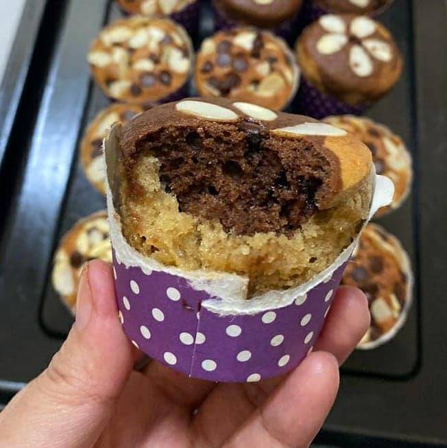Muffin Pisang Chocolate Chip, Sedap & Menyelerakan