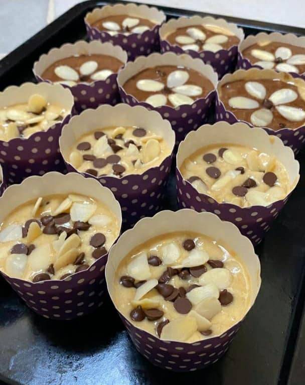 Muffin Pisang Chocolate Chip, Sedap & Menyelerakan