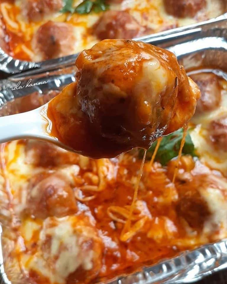 Resipi Meatball Bolognese Cheese Yang Menggiurkan. Sedap Kalau Makan Panas-Panas!