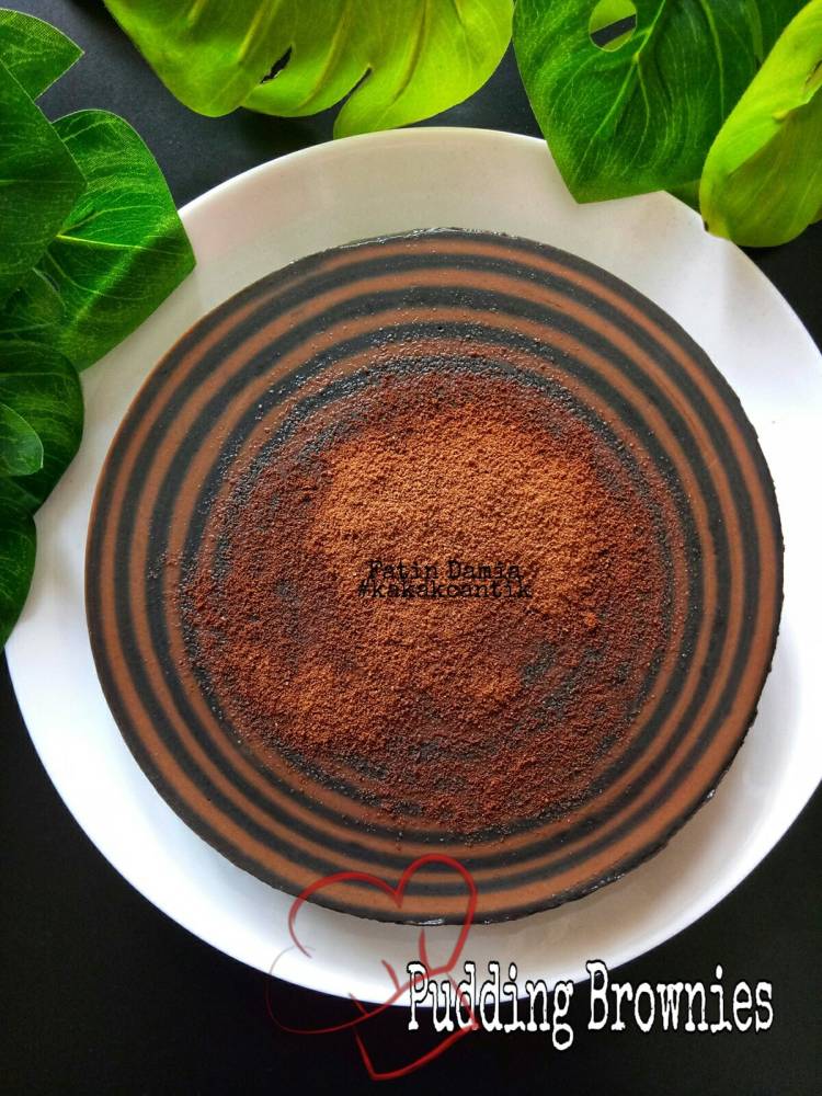 Pudding Brownies Tanpa Telur & Mentega Tapi Rasanya Tetap Sedap