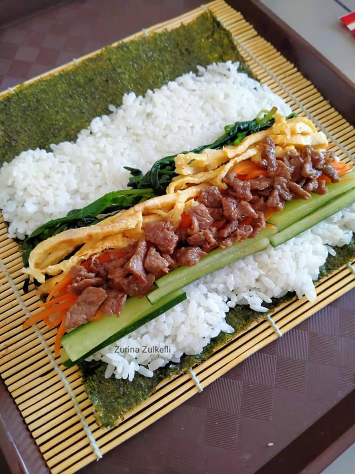 Resipi Kimbap Korea. Buat Sendiri Baru Puas Hati.