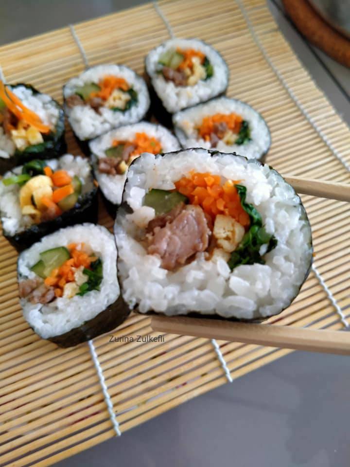 Resipi Kimbap Korea. Buat Sendiri Baru Puas Hati.