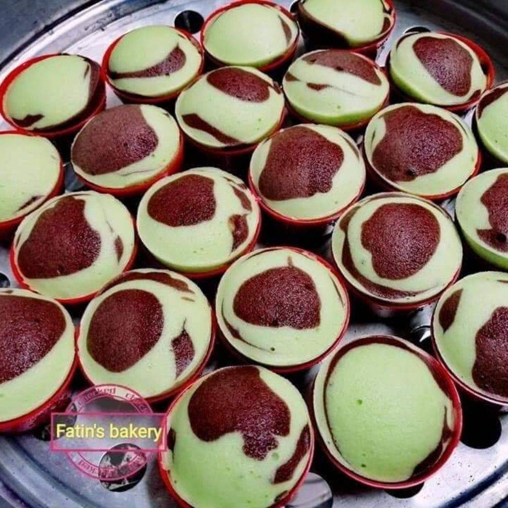 Apam Pandan Coklat Gebu, Lembut Aje Dikunyah.