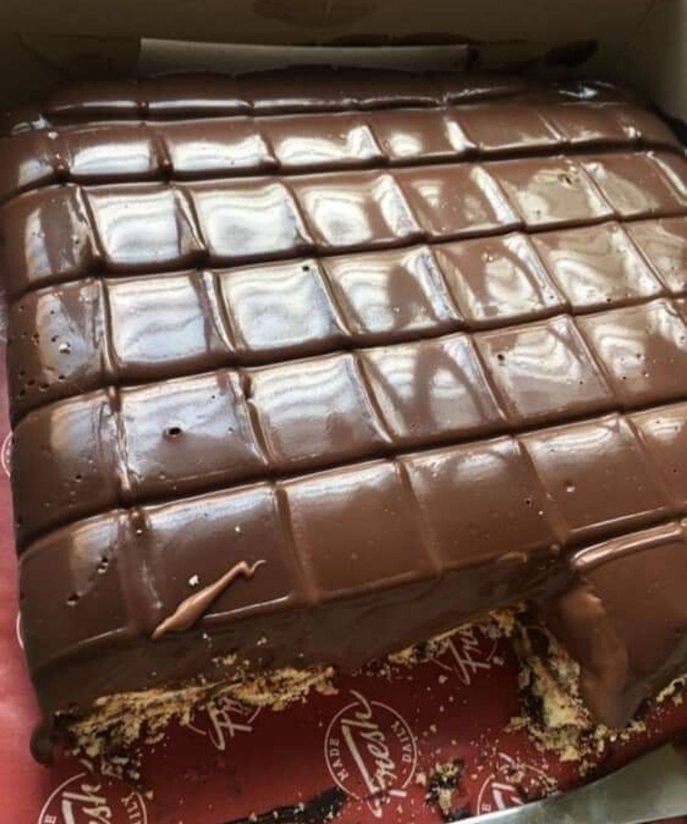 Kek Batik Coklat Ganache, Kurang Manis Kaya Coklatnya.