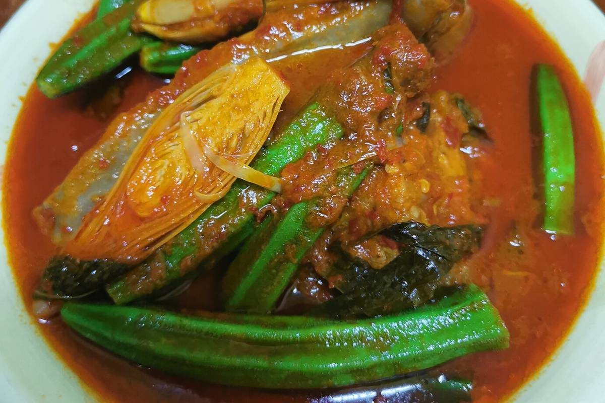 Resipi Asam Pedas Ikan Pari Stail Johor