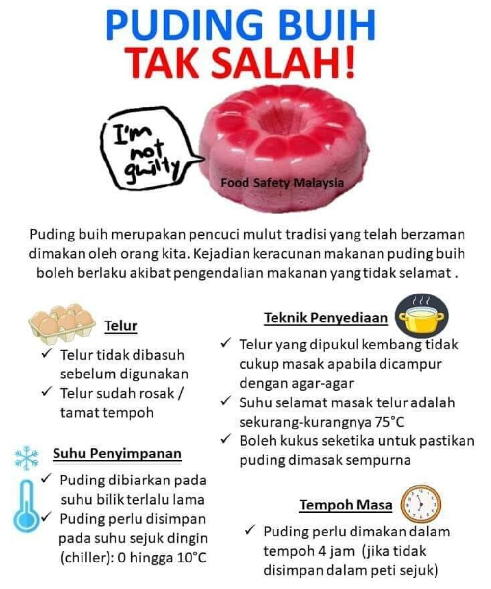 Puding Buih Tak Bersalah, Ini Punca Sebenar Keracunannya..