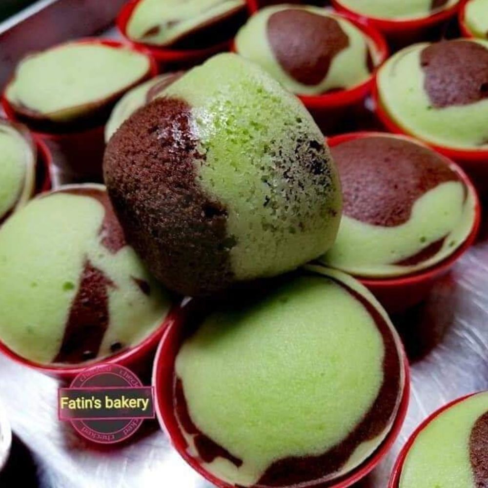 Apam Pandan Coklat Gebu, Lembut Aje Dikunyah.