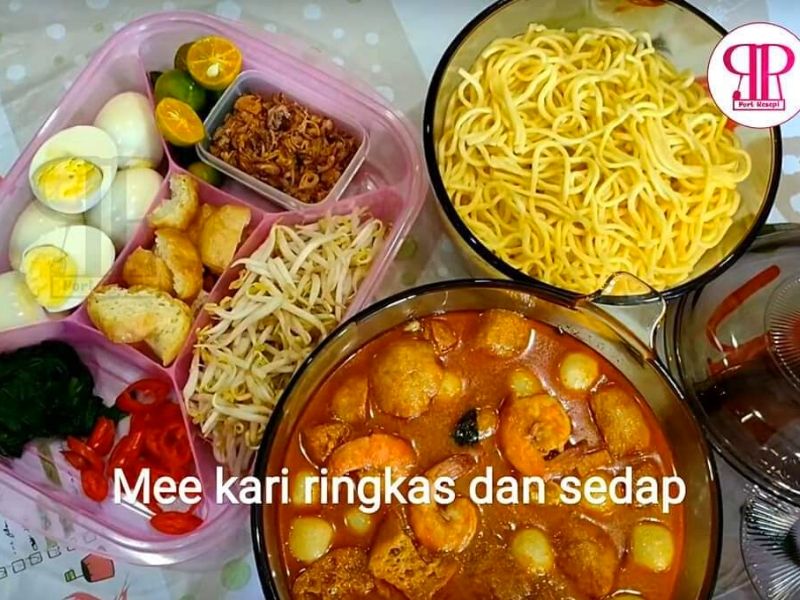 Cara buat mee kari simple