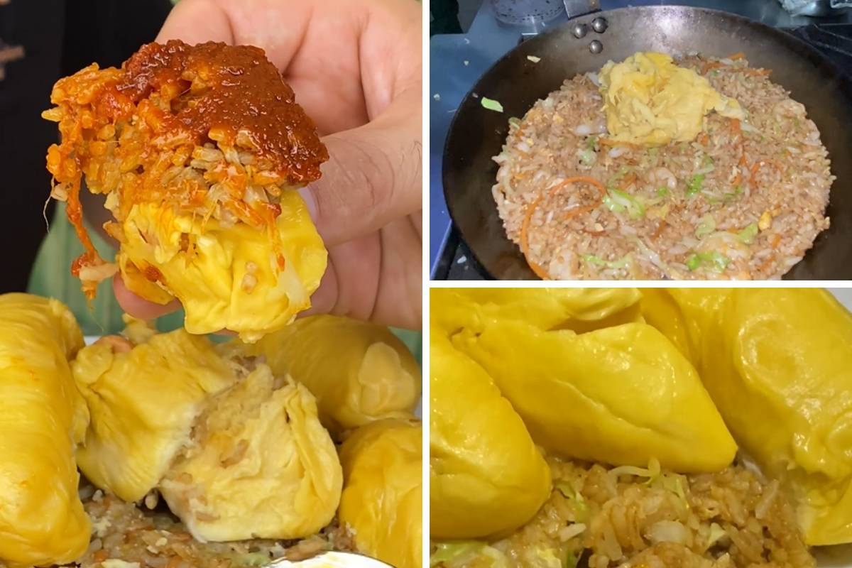 Nasi Goreng Durian Musang King Dimakan Dengan Sambal Belacan, Menu ‘Rare’ Tapi Sedap