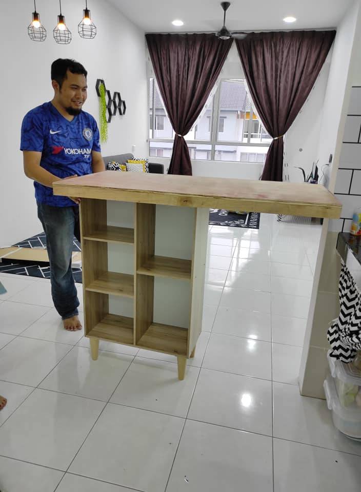 DIY &#8216;Table Bar&#8217; Dengan Modal Serendah RM150. Murah Tapi Cantik!