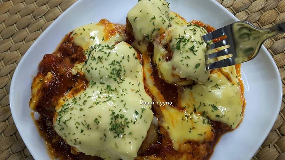 Meatball Sos Pasta Cheese Meleleh. Sepinggan Pun Puas Makan