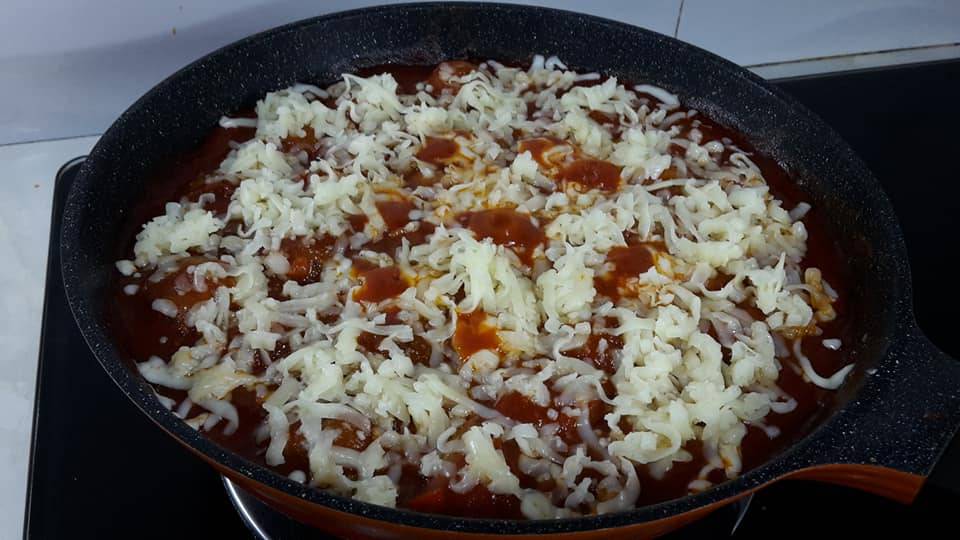 Meatball Sos Pasta Cheese Meleleh. Sepinggan Pun Puas Makan