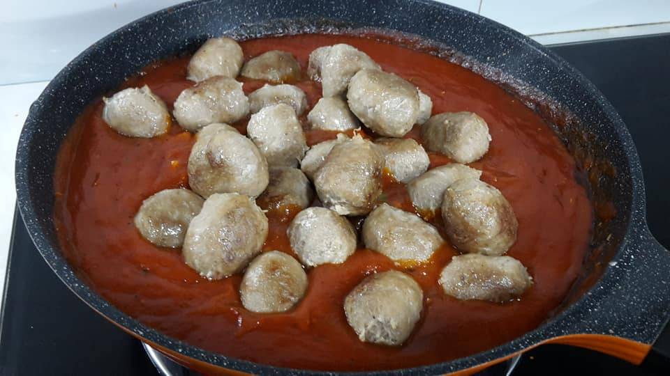 Meatball Sos Pasta Cheese Meleleh. Sepinggan Pun Puas Makan