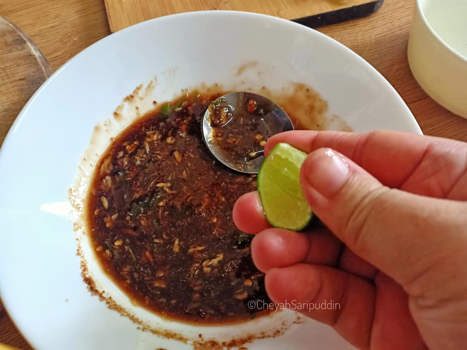 Daging Bakar Cicah Sos Ala Thai Terlajak Sedap