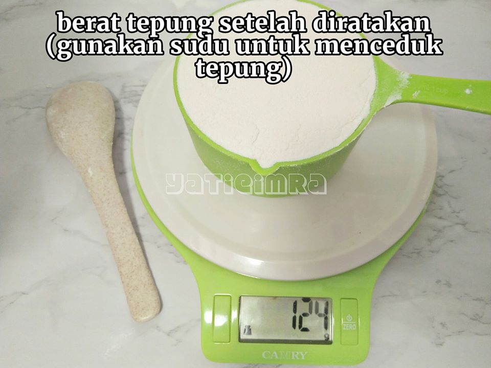 Teknik Asas Sukat Tepung Guna Cawan Supaya Adunan Kek, Biskut Tak Lembik & Tak Keras