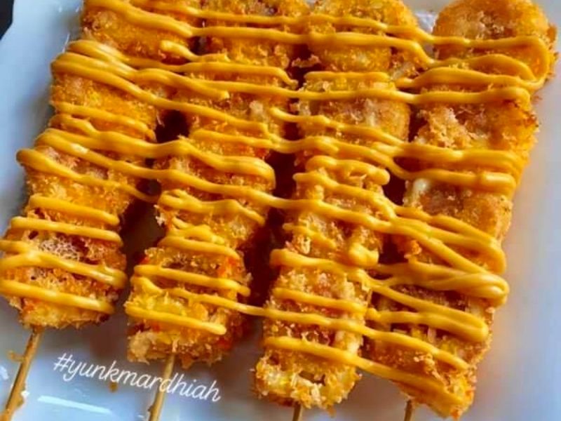 Satay Sosej Roll Cheese Guna 5 Bahan Je. Mudah Sangat