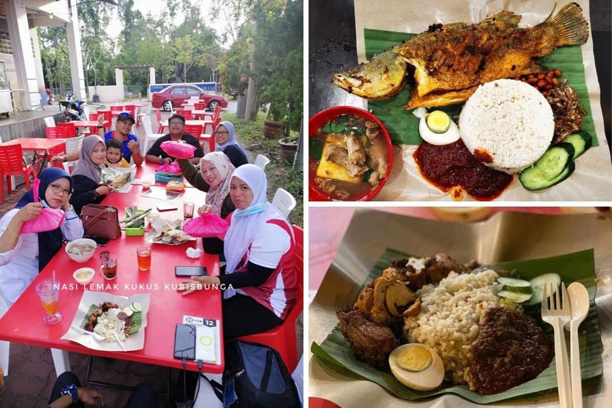 Nasi Lemak Kukus Ikan Siakap Goreng, Menu Luar Biasa Di Restoran Ngeteh Santai