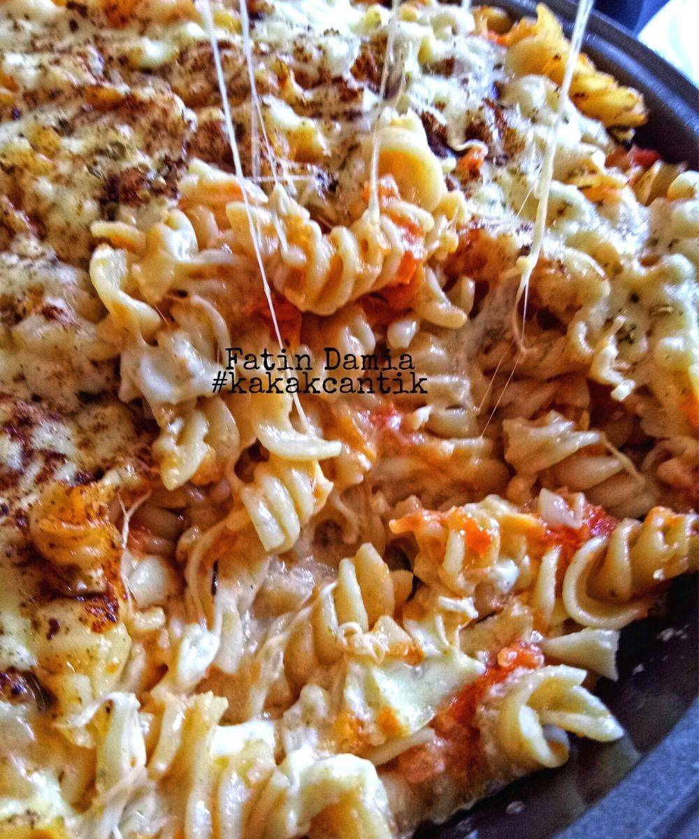 Baked Creamy Pasta, Fatin Guna Tomato Segar Lebih Ummph.