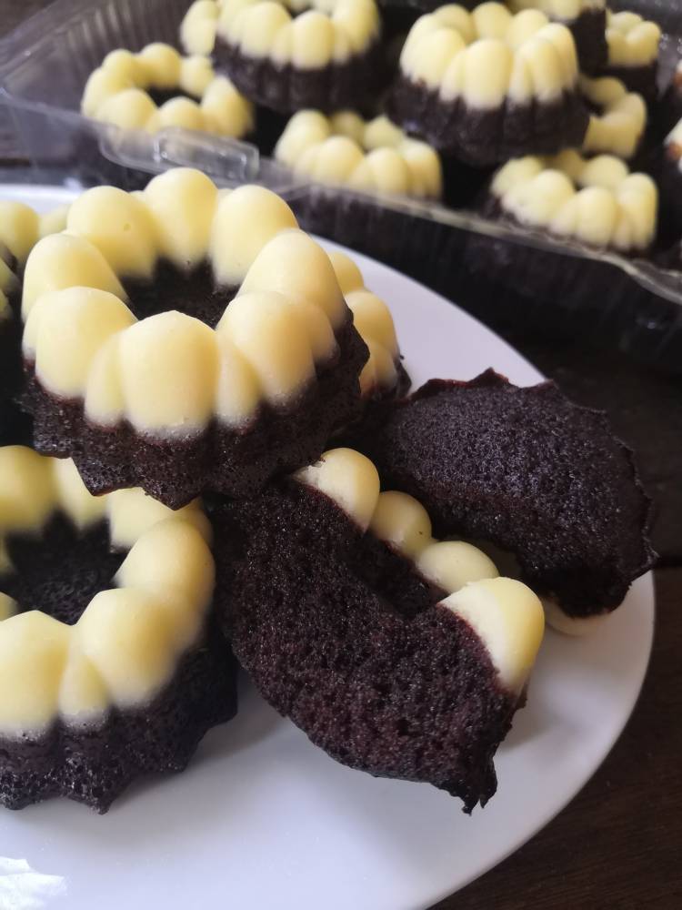 Resipi Apam Puteri Ayu Cheese Coklat. Gebu & Sangat Sedap.