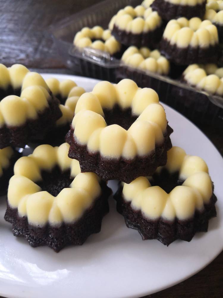 Resipi Apam Puteri Ayu Cheese Coklat. Gebu & Sangat Sedap.