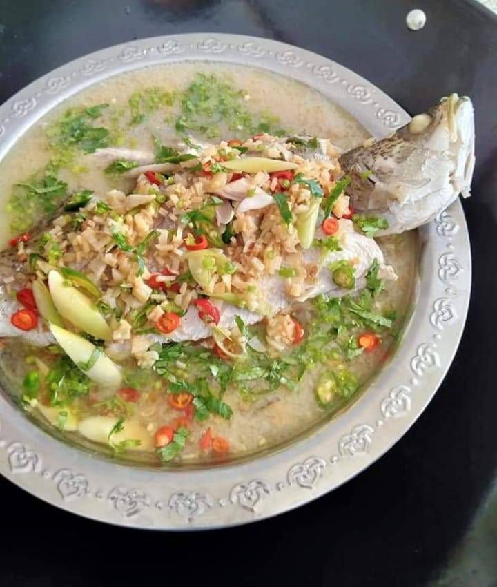 Resipi Ikan Siakap Stim Ala Thai Confirm Sedap & ‘Juicy’