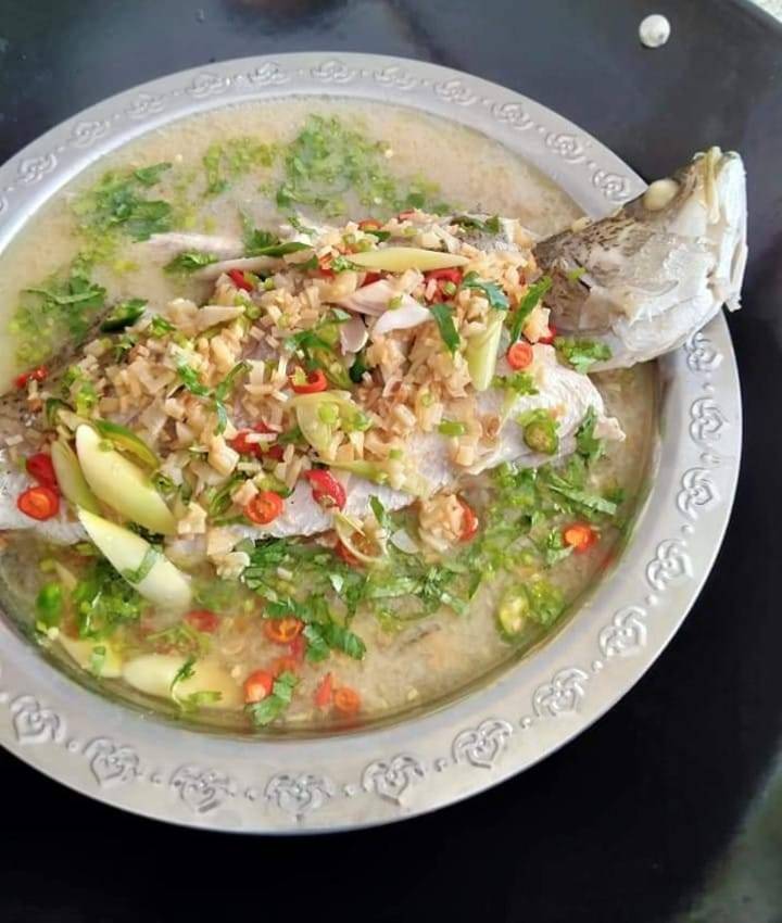 Resipi Ikan Siakap Stim Ala Thai Confirm Sedap &#038; ‘Juicy’