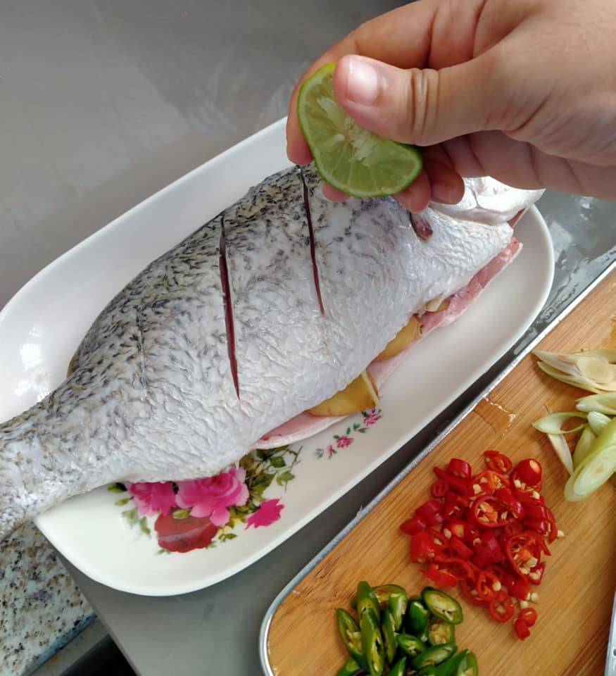 Resipi Ikan Siakap Stim Ala Thai Confirm Sedap &#038; ‘Juicy’