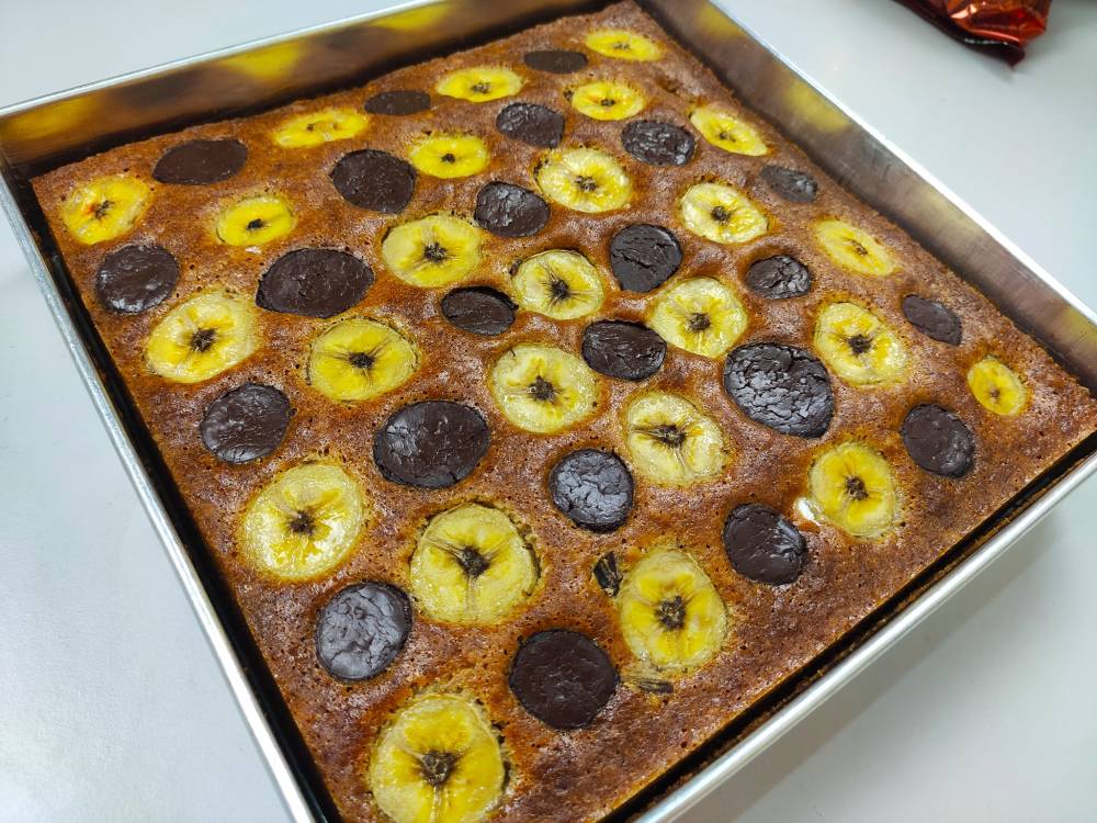 Kek Pisang Coklat Adun Guna Blender. Resipi Paling Mudah & Cepat