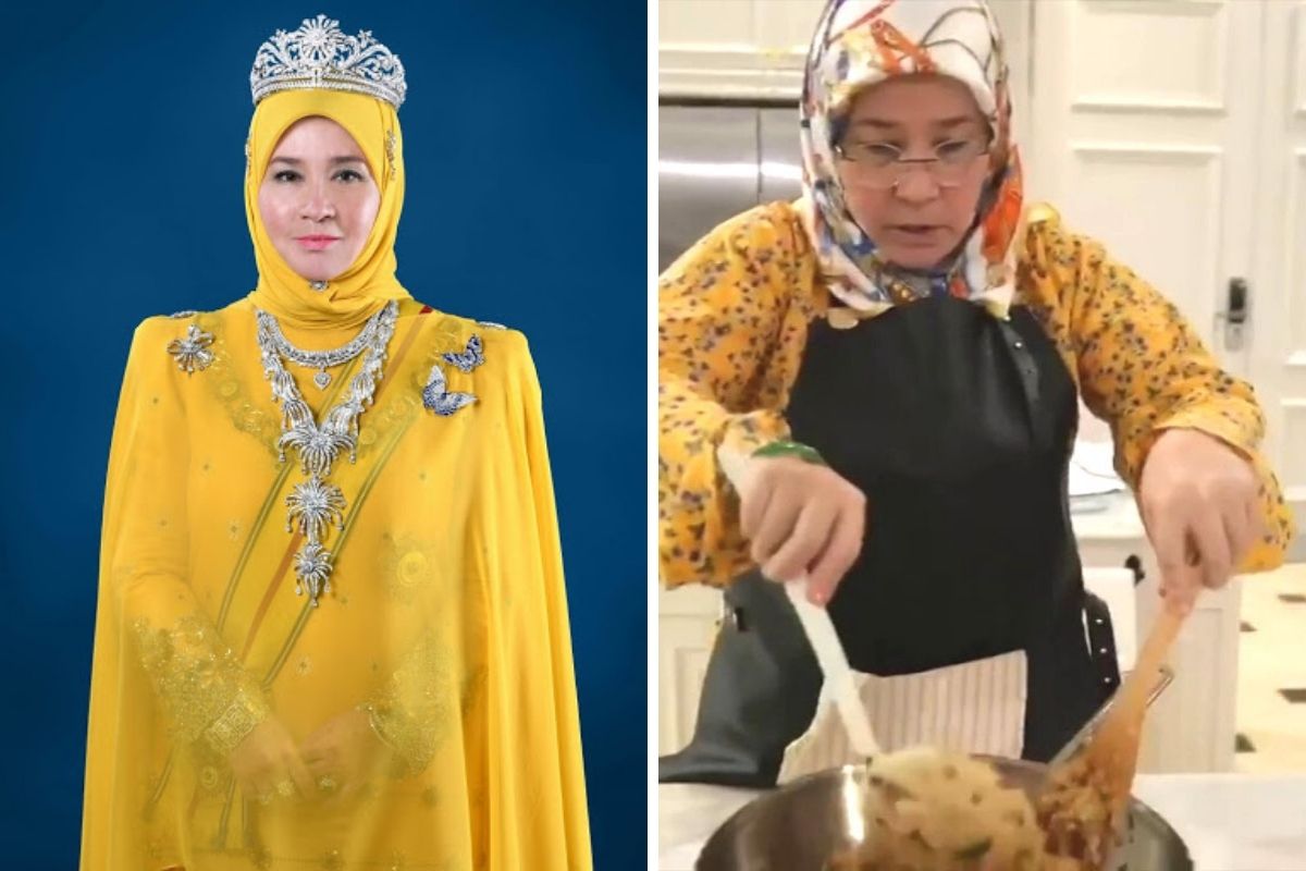 Permaisuri Agong Tunku Hajah Azizah Masak Nasi Goreng Sosej &#038; Mentega. Kesederhanaannya DiPuji Rakyat.