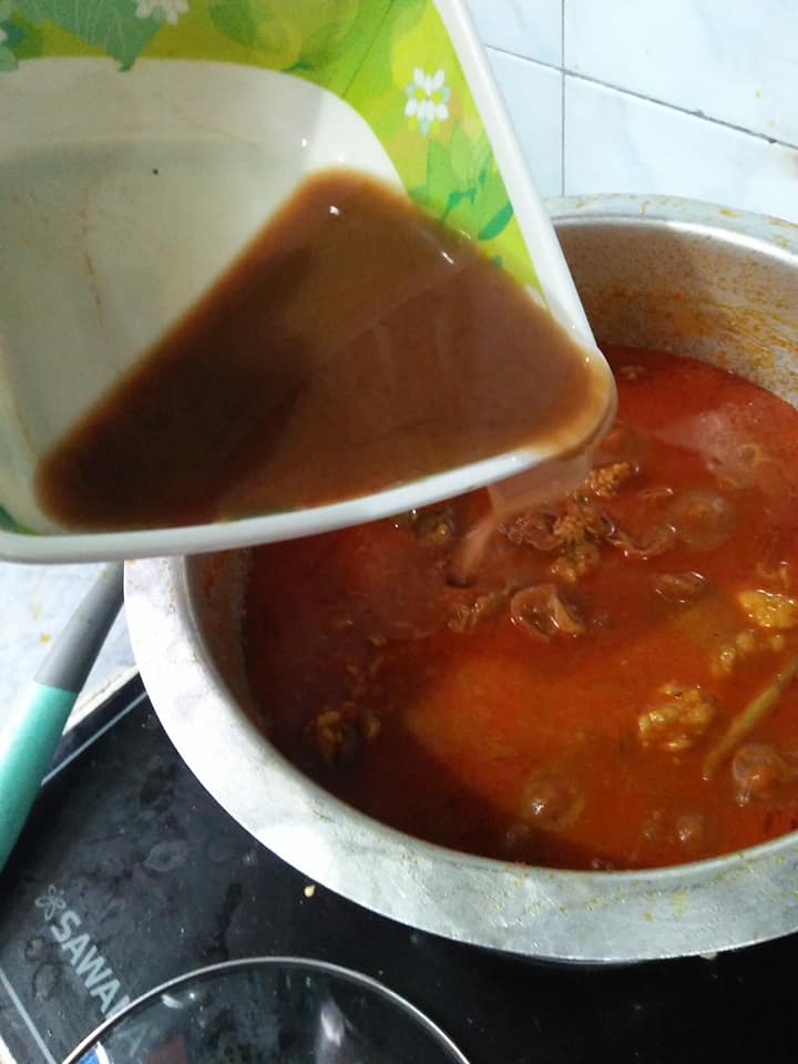 Asam Pedas Daging Tetel Bikin Kecur Liur